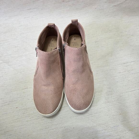 Time and Tru Woman's Pink Ankle Zip Up Booties Size 8 - Picture 7 of 8